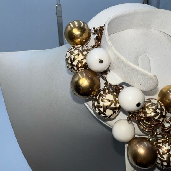 Kate Spade Vintage Bauble Charm Bracelet Bangle Keswick Caning - Picture 3 of 9